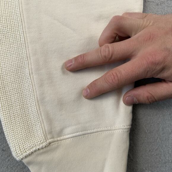 Helmut Lang Jogger Sweatpants Women’s Medium Ivory Cotton Knit Combo L02HW201 - Picture 16 of 16